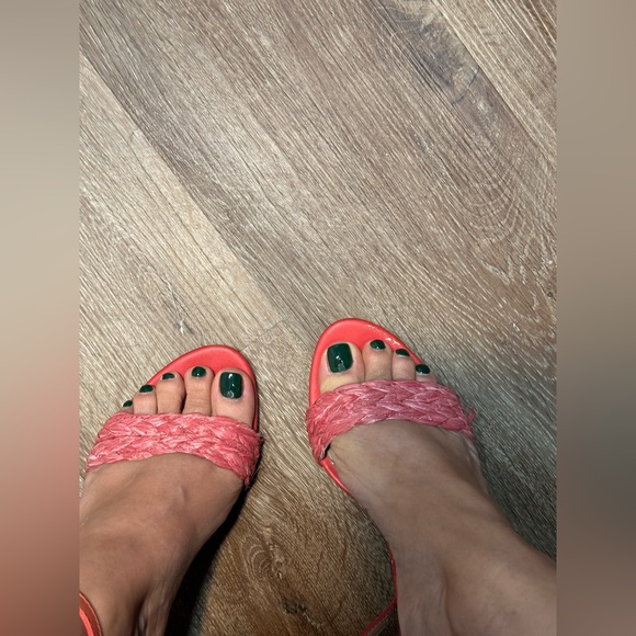 Sam Edelman Women's Yoana Raffia Leather Coral
Ankle-High Heel women size 9 - Picture 10 of 17